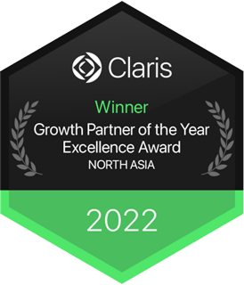 Claris Excellence Award 2022 Growth Partner of the Year Award North Asia