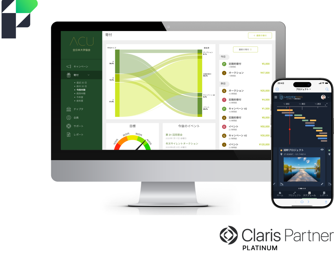 サポータスはClaris Partner PLATINUMです